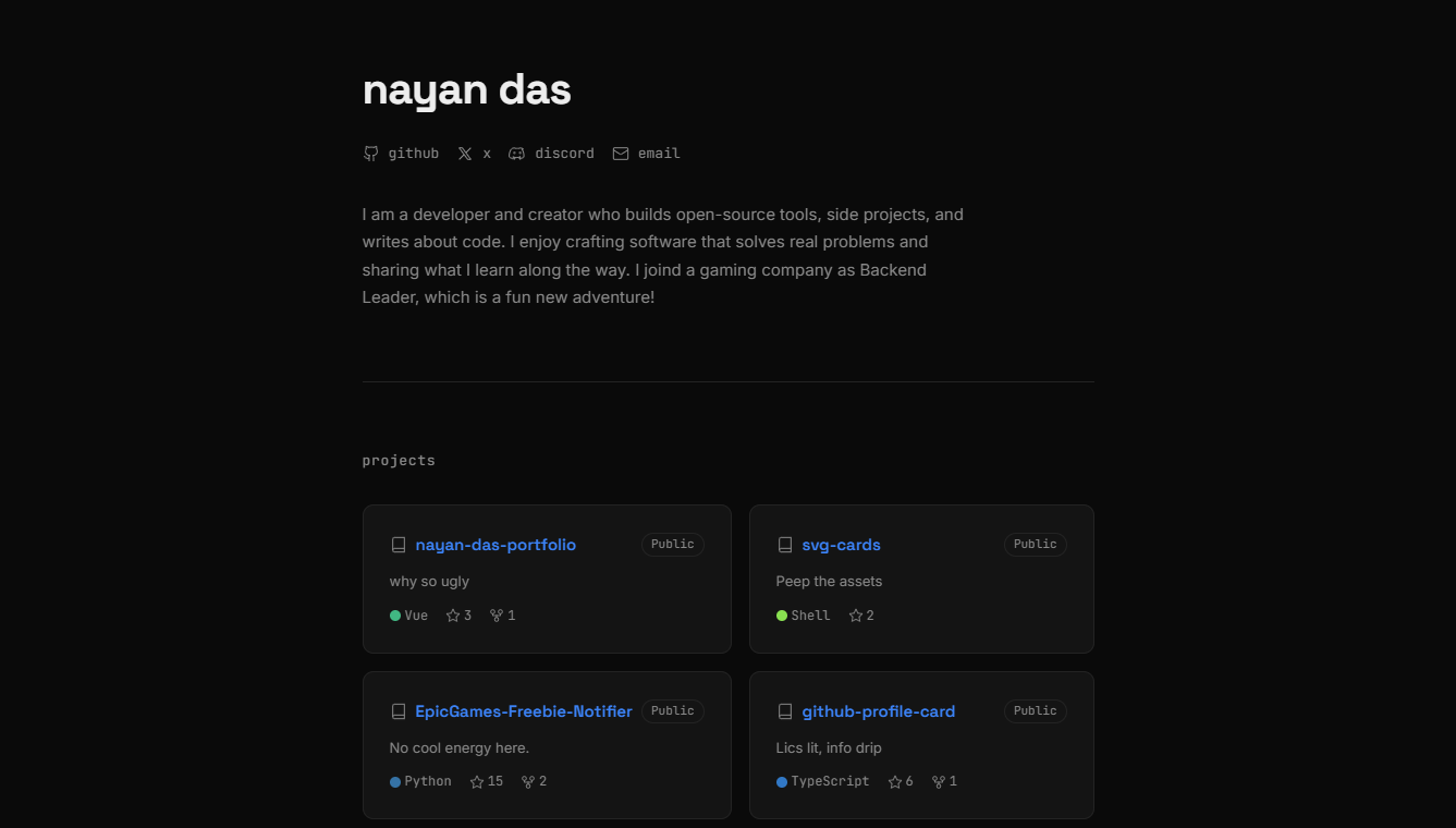 Building My Developer Portfolio with Nuxt 4, SCSS, and Live API Integrations